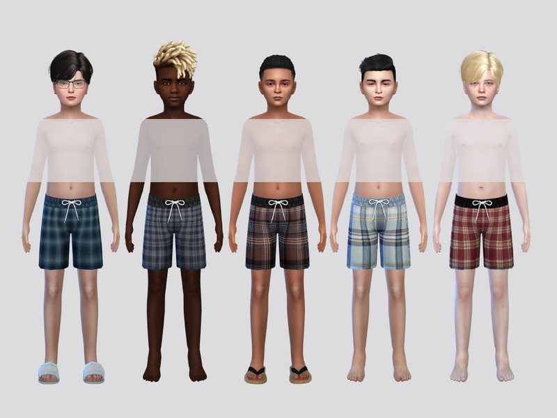 Sims 4 CC Sleep Short Boys by McLayneSims