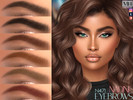 Sims 4 — Nadine Eyebrows by MagicHand — Soft-arch brows in 13 colors - HQ Compatible.