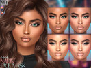 Sims 4 — Nadine Face Mask by MagicHand — Beauty face in 6 skin color variations - HQ Compatible.