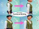 Sims 4 — Functional Binding - Formal Vest by Joe_Creates — This vest comes in all the original base game swatches and