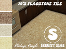 Sims 4 — Vintage Vinyl Flooring - Seventies Flagstone Tile by Scruffy_Sims — Vintage Vinyl Flooring - Seventies Flagstone