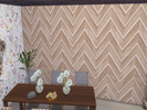 Sims 4 — Slatted Chevron Wall by lavilikesims — A modern wood will with chevron pattern