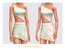 Sims 4 — Luna Dress by Black_Lily — YA, A, Teen