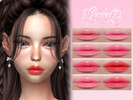 Sims 4 — Jelly Drop Lipstick by Learxfl — Lipstick, 10 swatches , HQ and BGC . Standalone item with thumbnail.