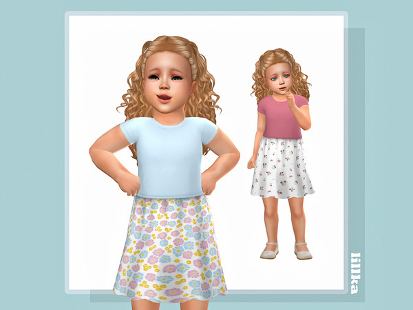 Sims 4 — Grainne Dress by lillka — 6 swatches