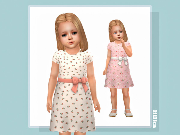 Sims 4 — Minou Dress by lillka — 6 swatches
