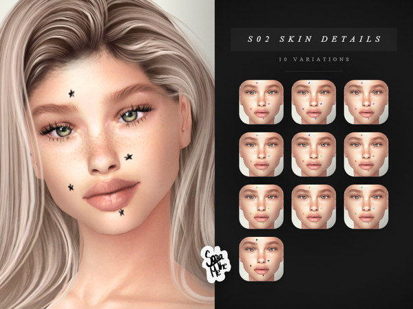 Sims 4 — Skin Details Pimple Patches by saratheme — -10 swatches