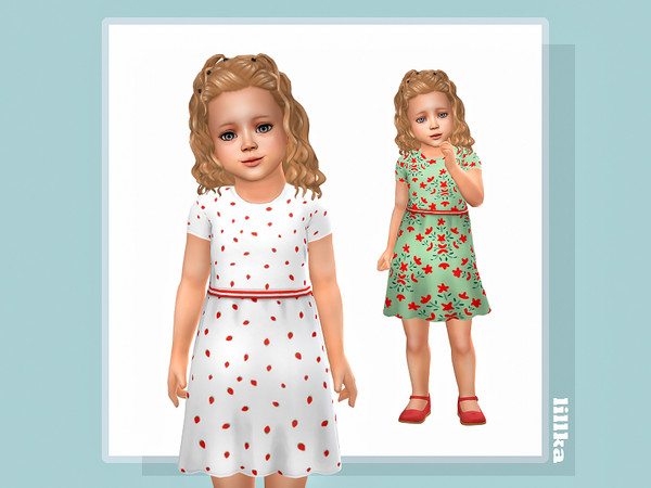 Sims 4 — Georgina Dress by lillka — 6 swatches