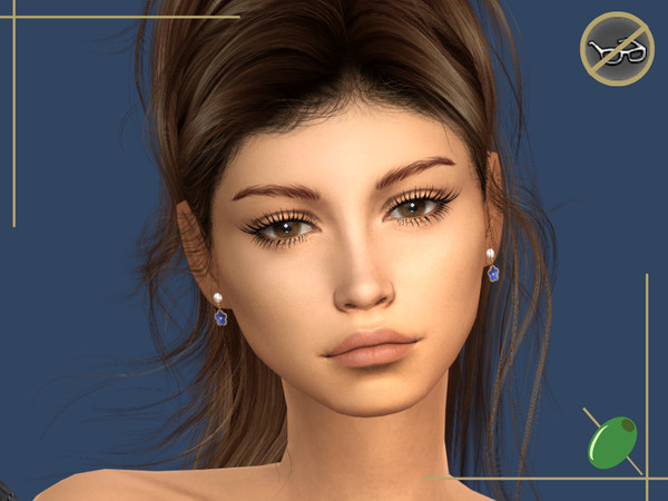 Sims 4 — Laurie 3D Lashes Glasses Contradict by Pitted0live — Alpha style 3D eyelashes, long and pointed Top lash only