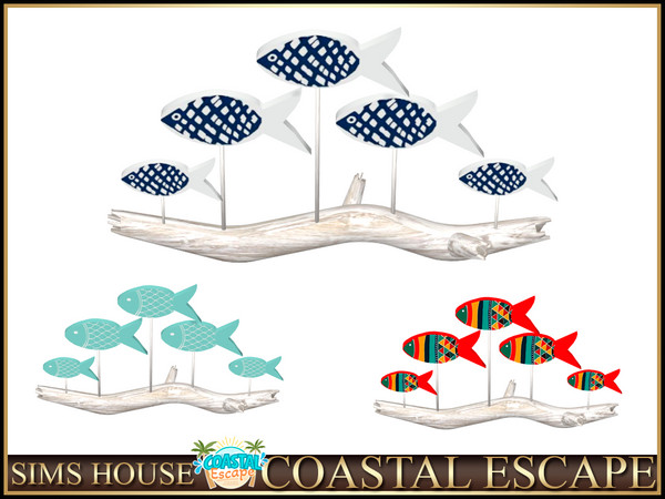 Sims 4 — Sims House FISH ON A STAND | COASTAL ESCAPE by Sims_House — COASTAL ESCAPE
