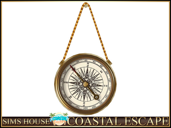 Sims 4 — Sims House NAUTICAL COMPASS | COASTAL ESCAPE by Sims_House — COASTAL ESCAPE