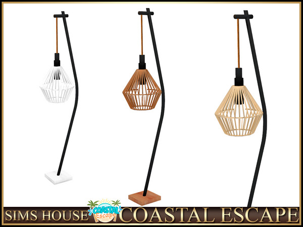 Sims 4 — Sims House RATAN FLOOR LAMP | COASTAL ESCAPE by Sims_House — COASTAL ESCAPE