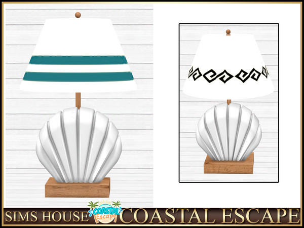 Sims 4 — Sims House SHELL LAMP | COASTAL ESCAPE by Sims_House — COASTAL ESCAPE