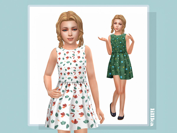 Sims 4 — Monika Dress by lillka — 6 swatches