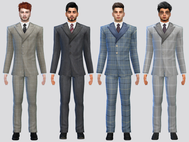 Sims 4 formal wear CC Legado Formal Suit by McLayneSims