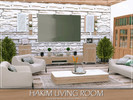 Sims 4 — Hakim Living Room by MychQQQ — Value: $ 16,084