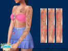 Sims 4 — Tropical Breeze Tattoo by ANGISSI — PREVIEWS MADE USING HQ MOD HQ compatible