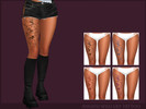 Sims 4 — Wild Lily Tattoo by ANGISSI — PREVIEWS MADE USING HQ MOD HQ compatible