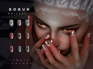 Sims 4 — Round short nails by Bobur2 — Round short nails with accessories for female