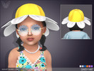 Sims 4 — Daisy Hat For Toddlers And Infants by feyona — Daisy Hat For Toddlers And Infants comes with 6 swatches This hat