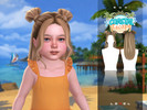 Sims 4 — LEXEL - Sun long female updo with buns and bangs "toddler hairstyle" by LEXEL_s — 35 swatches