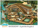 Sims 4 — Crystal Shore Bungalow 2 by RayDesign9 — I build this lot in Sulani Island 40x30 lot size and 1 floor. This
