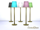 Sims 4 — Enel Gold and Colors Floor Lamp by CarineKitana — Enel Gold and Colors Floor Lamp - Available in six print