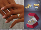 Sims 4 — Marquise Cut Diamond East-West Bezel Setting Engagement and Wedding Rings by feyona — Marquise Cut Diamond