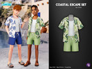 Sims 4 — Coastal Escape Set - Child by WisteriaSims — Includes: