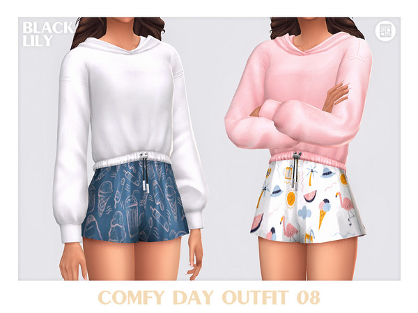 Sims 4 — Comfy Day Outfit 8 by Black_Lily — YA, A, Teen