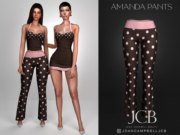 Sims 4 — JCB AMANDA PANTS by Joan_Campbell_Beauty_ — INCLUDES: