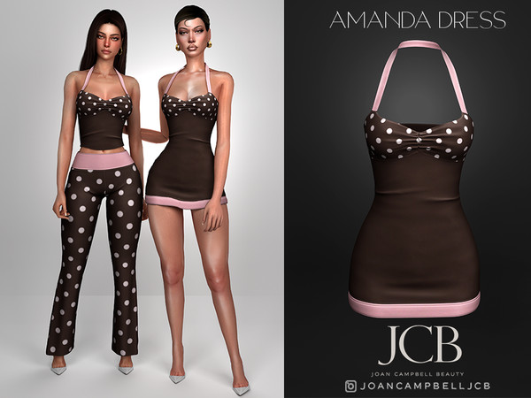 Sims 4 — JCB AMANDA DRESS by Joan_Campbell_Beauty_ — INCLUDES: