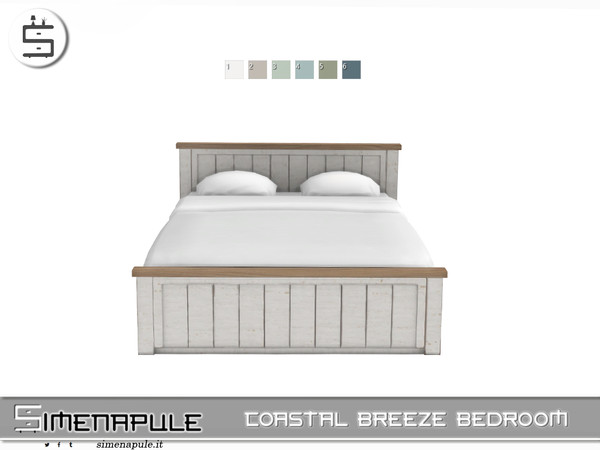 Sims 4 — [SeN4] Cozy Reading Corner - Bed by Simenapule — Coastal Breeze BedroomCoastal Breeze Bedroom