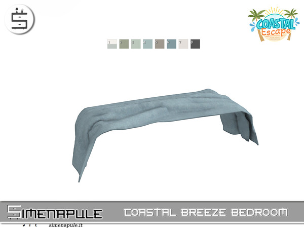 Sims 4 — [SeN4] Cozy Reading Corner - Blanket 2 by Simenapule — Coastal Breeze BedroomCoastal Breeze Bedroom