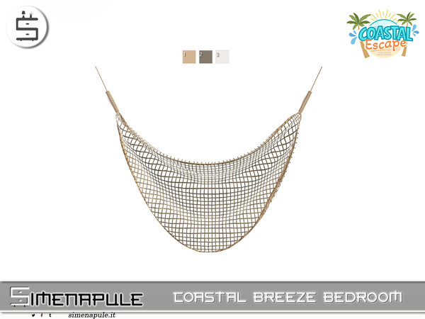 Sims 4 — [SeN4] Cozy Reading Corner - Decorative Fishing Net by Simenapule — Coastal Breeze BedroomCoastal Breeze Bedroom