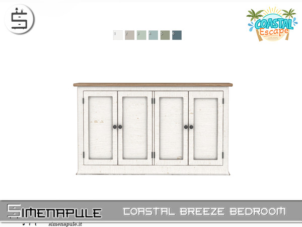 Sims 4 — [SeN4] Cozy Reading Corner - Sideboard by Simenapule — Coastal Breeze BedroomCoastal Breeze Bedroom