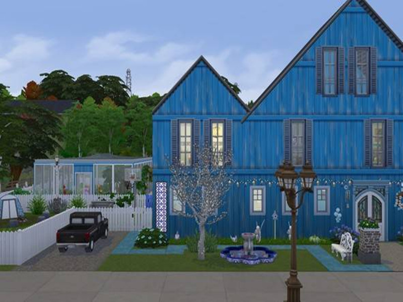 Sims 4 ranch and western custom content CC Old School Farm by Mariasha666