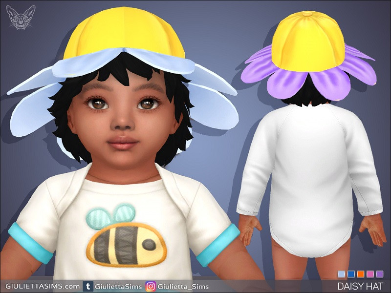 Sims 4 hat CC Daisy Hat For Infants by feyona