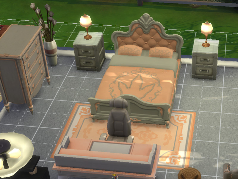 Sims 4 nursery furniture feeding and baby care CC WV Peach dino Playmat add on by WriterVengeance