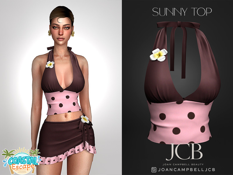 Sims 4 weather-themed CC CC JCB SUNNY TOP by Joan_Campbell_Beauty_