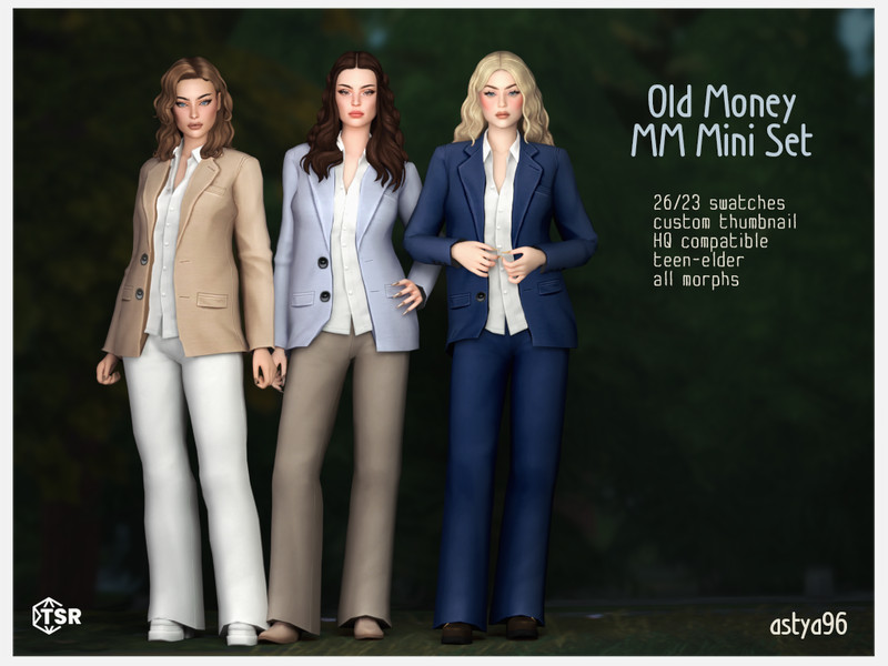 Sims 4 fall clothing CC Old Money Jacket MM by astya96cc