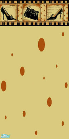 Sims 2 — SimRatDot2 by SimanthaRat — Cute paper for your bath or dressing area