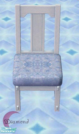Sims 2 — D2DLaura's Blues Dining Chair Frame by D2Diamond — Don't forget the blue marble chair seat.