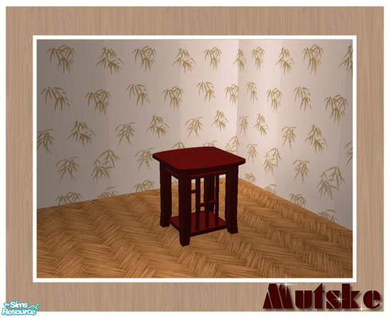 Sims 2 — Tropical Recolors Red - Endtable by Mutske — Recolors of my set Tropical Living. You need to download the