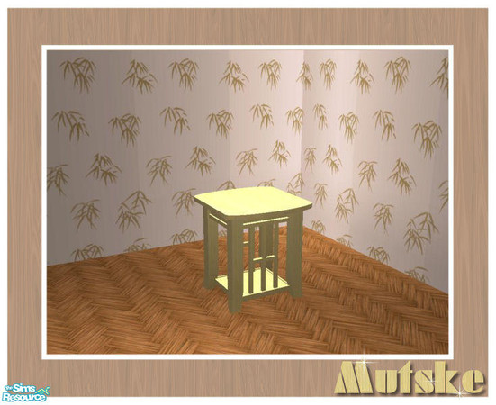 Sims 2 — Tropical Recolors Pine - Endtable by Mutske — Recolors of my set Tropical Living. You need to download the