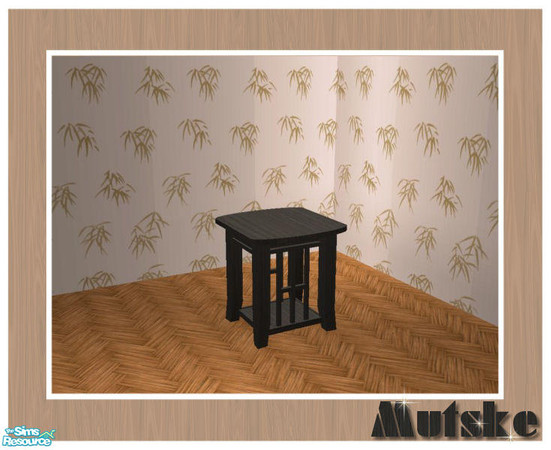 Sims 2 — Tropical Recolors Black - Endtable by Mutske — Recolors of my set Tropical Living. You need to download the