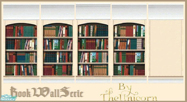 Sims 2 — BookWallSerie by The_Unicorn — -