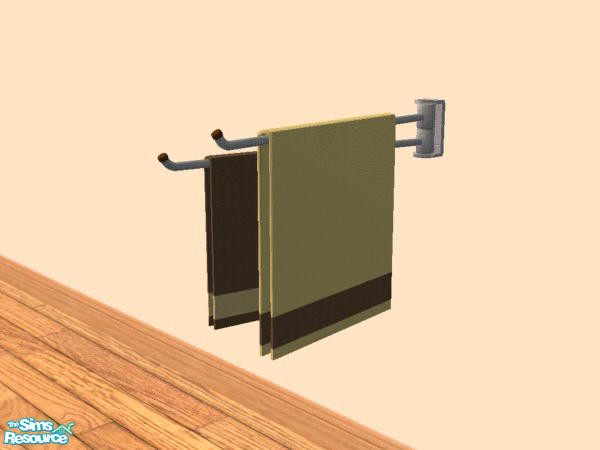 Sims 2 — Fuzzy Towels - Individual Item by Chezzie — Recolors of towls by Mango-Sims. Wall towels from set Abala, rolled