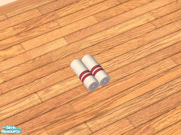 Sims 2 — Fuzzy Towels - Individual Item by Chezzie — Recolors of towls by Mango-Sims. Wall towels from set Abala, rolled