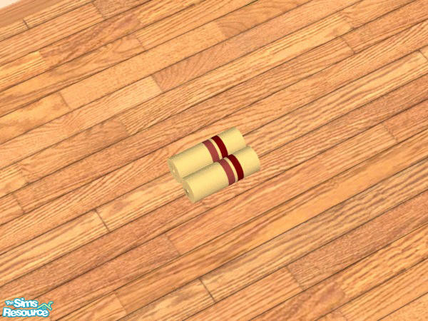 Sims 2 — Fuzzy Towels - Individual Item by Chezzie — Recolors of towls by Mango-Sims. Wall towels from set Abala, rolled